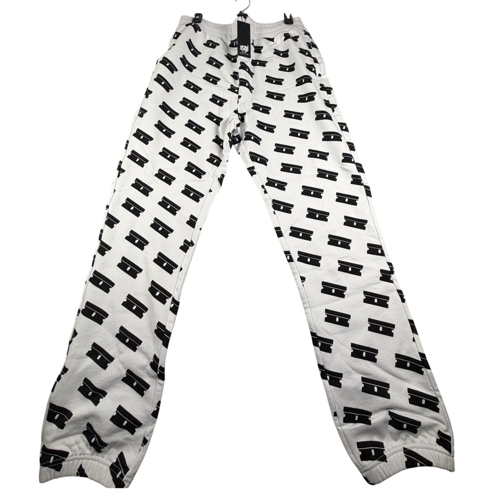 G59 Records Razor Blade AOP Sweatpants White Mens Large NEW